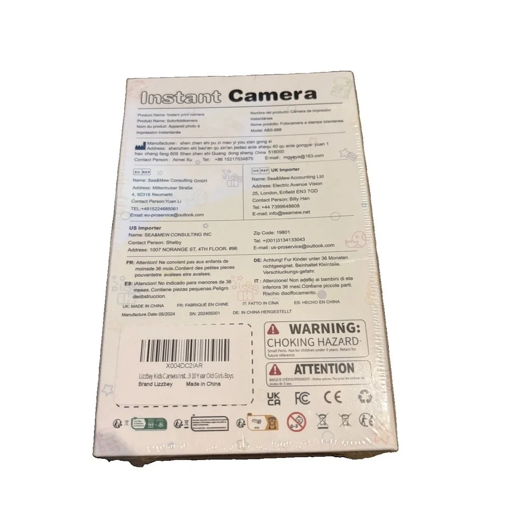 Kidsnap ABS-688 Kids Instant Print Camera Video Digital Camera NEW SEALED
